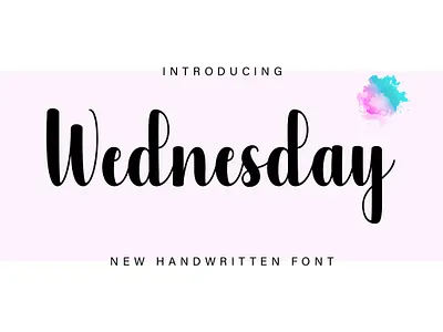Wednesday Font crafting font cute font handwritten script script font