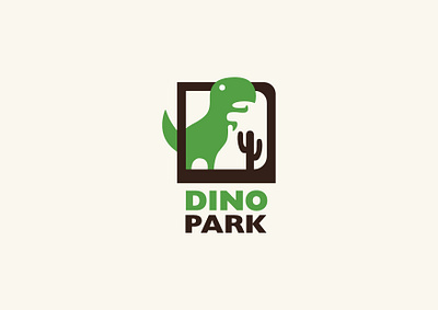 Dino Park - Day 35 branding dailylogo dailylogochallenge graphic design illustration logo nostalgia vector