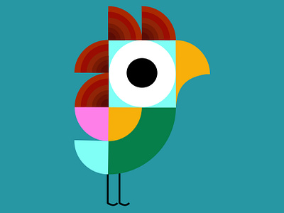 ROASTER GEOMETRICAL DESIGN 2d adobe illustrator adobe photo shop branding circle cock colors design eyes geometrical design graphic design hen legs logo pattern design roaster shapes square triangle ui