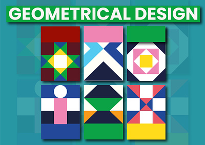 GEOMETRICAL DESIGN/ PATTERN circle flyer geometrical desidn geometrical design graphic design logo poster geometrical design shapes square triangle ui