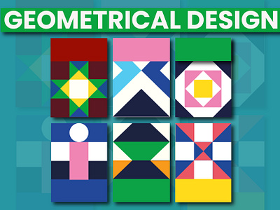 GEOMETRICAL DESIGN/ PATTERN circle flyer geometrical desidn geometrical design graphic design logo poster geometrical design shapes square triangle ui