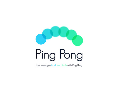 Ping Pong - Day 39 app branding dailylogo dailylogochallenge day39 design graphic design logo vector