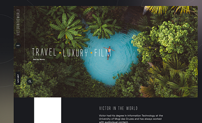 Victor in the world - Ui Website design landingpage ui ux website
