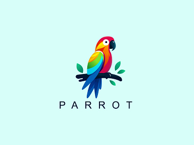Parrot Logo app branding colourful parrot logo design game graphic design logo macaw parrot parrot parrot design parrot logo parrot vector logo parrots
