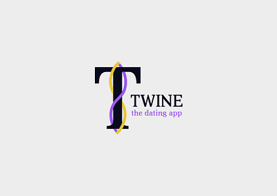 Twine, Dating app - Day 41 branding dailylogo dailylogochallenge datingapp day41 design graphic design logo twine vector