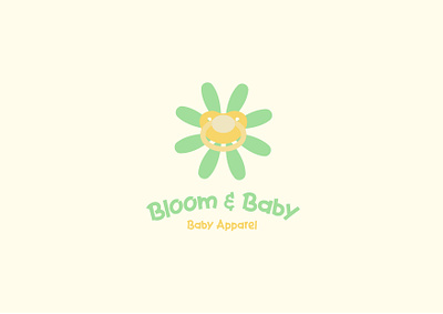 Bloom & Baby - Day 46 baby babyclothing branding dailylogo dailylogochallenge day46 design graphic design illustration logo vector