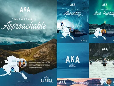 Trave Alaska - Campaign Concept Designs addesign alaska billboard branddesign campaign digitalad graphic design hospitality printdesign socialdesign tourism travel visualdesign