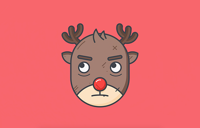 Rudolph the Red Nosed Reindeer Christmas Characters 2d animation askgamblers flat graphic design illustration motion graphics rudolph the red nosed reindeer