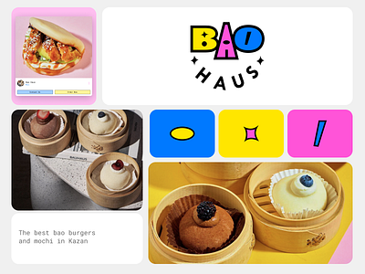 Bao Haus brand and UI elements app branding design graphic design identity illustration logo minimal ui web
