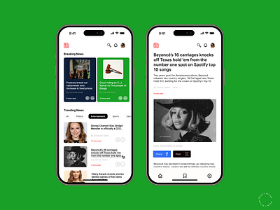 A News App app design news ui ux