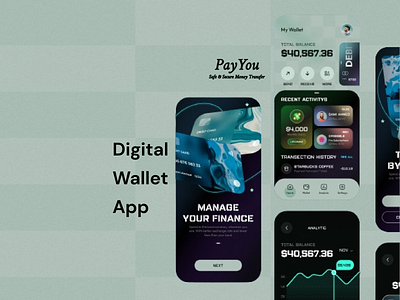 Digital Wallet App app design bank credit card digital wallet digital wallet app finance mobile app money payment uiux