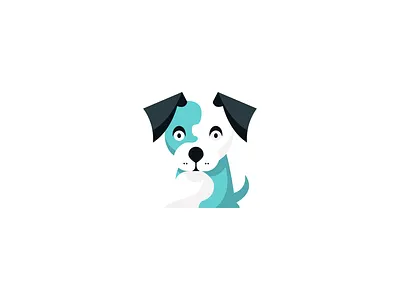 Cute Dog Logo animal branding cartoon character cute cute animal design dog dog illustration dog logo doggy dogs geometric illustration mark pet puppy simple simple illustration vector