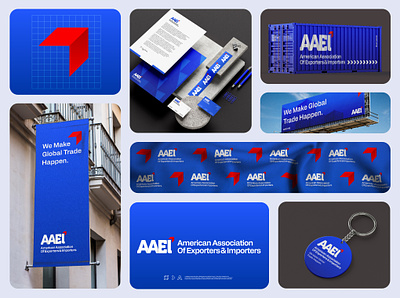 AAEI Re-Brand 2024 american branding design exporters identity importers logo rebrand trade
