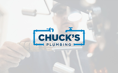 Chuck's Plumbing adobe illustrator graphic design logo design plumbing