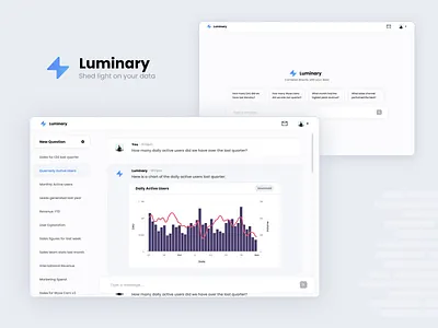 Luminary - LLM Chat Experiment chat interface llm product design ui design