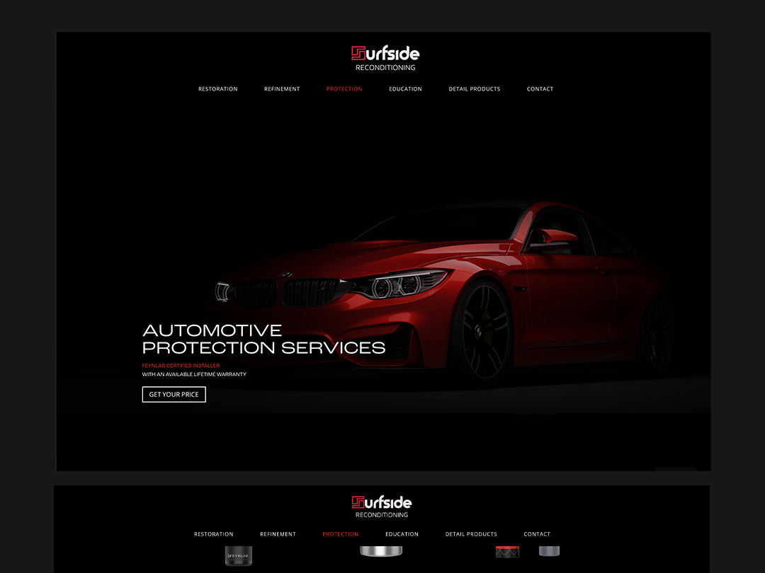 Auto Detailing Business Website Design