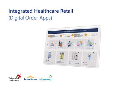 Integrated Healthcare Retail App animation graphic design motion graphics ui