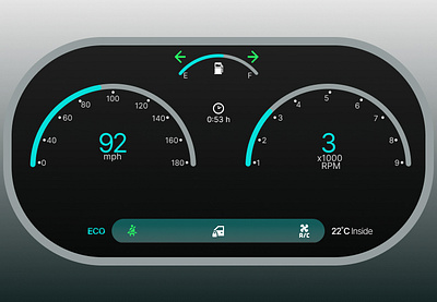Challenge #034 - : Automotive Interface #DailyUI
