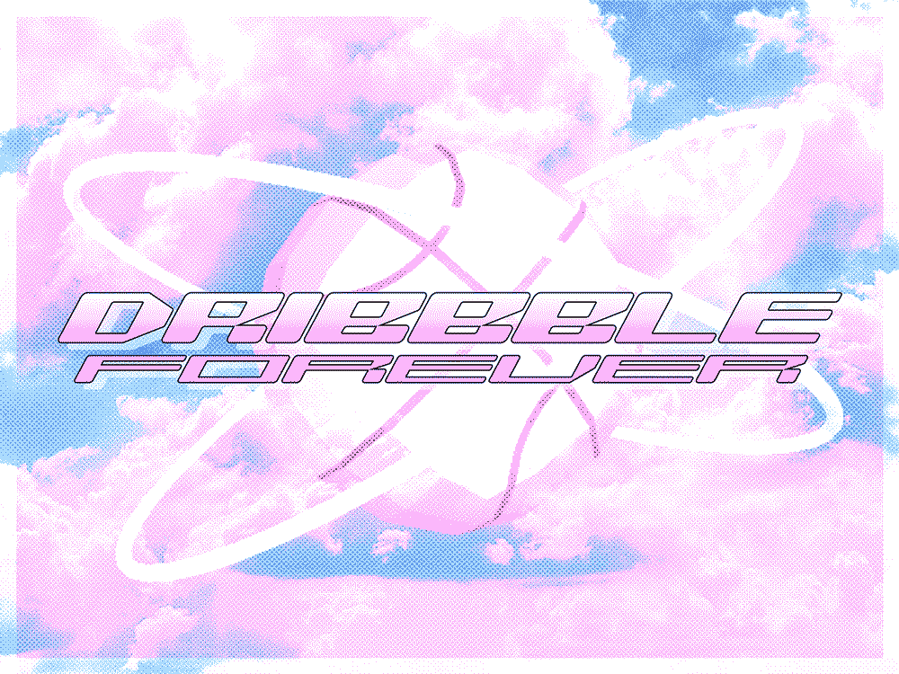 Dribbble forever🤍 3d animation graphic design logo y2k