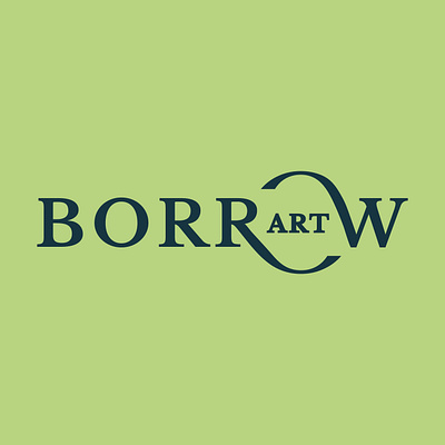 Borrow Art artists branding collaboration logo small businesses typography