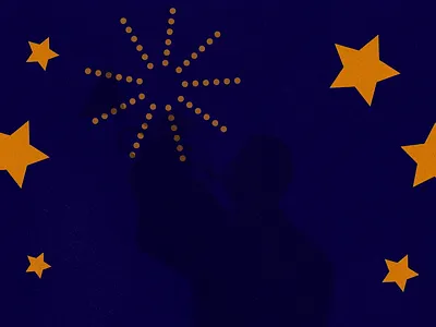 Louis Armstrong - Fireworks animation birthday blue burst celebrate fireworks fourth of july fun holiday july mograph motion graphics music night patriot sky sparkle stars twinkle woohoo