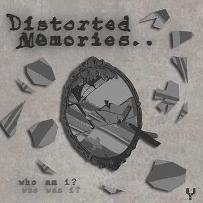 distorted memories, psycology poster graphic design poster