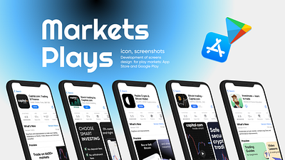 Markets Plays (ASO, icon, screenshots) app store aso finance google play graphic design icon marketing markets plays