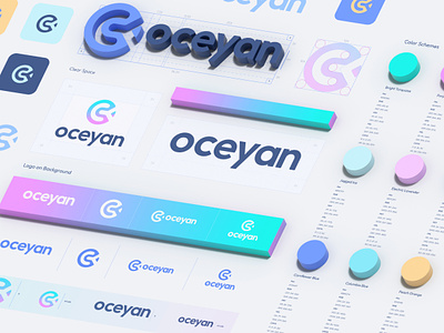 oceyan animation brand designer branding color colors graphic designer graphiste identité visuelle logo pastel trend trend colors trending design ui ux