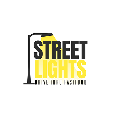 streetlight drive thru fastfood logo graphic design logo
