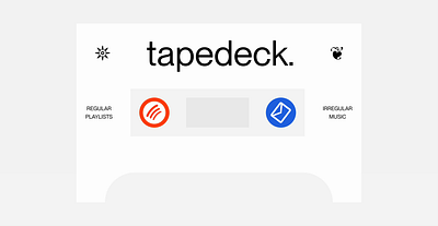 tapedeck. animation branding css animation graphic design motion graphics react ui ux web design