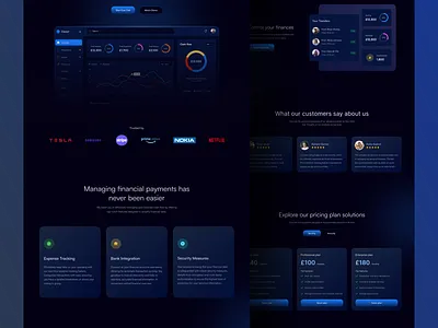 Finance Management Website (SaaS) finance finance management website finance saas finance website saas website