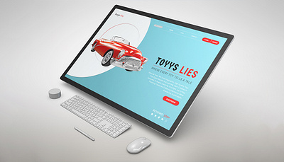 Landing Page Design (For Toys Shop) landing page design ui uiux design ux design website design