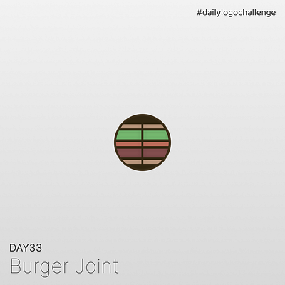 Day 33 | Burger Joint | Daily Logo Challenge dailylogochallenge day33 design graphic design logo