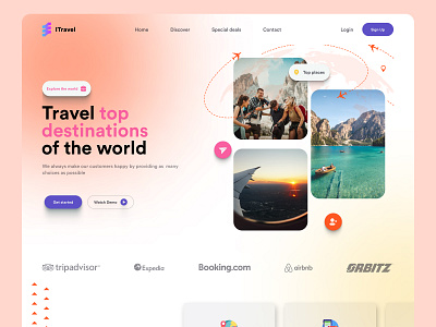 Travel landing page