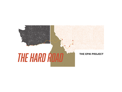 The Hard Road Social Media Campaign Identity branding logo social media campaign