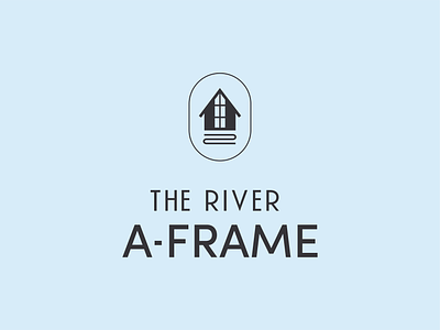 The River A-Frame Branding branding logo