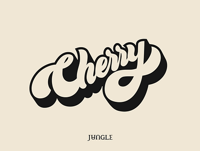 Lettering · Cherry cherry illustration jungle lettering music song