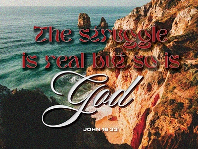 PCM Design Challenge | The Struggle Is Real But So Is God art artwork church design design challenge graphic design pcmchallenge prochurchmedia social media typography