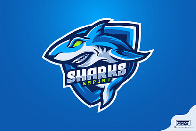 Shark Mascot Esport Logo beast