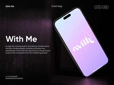 Event App With Me app design event figma interface ui ux