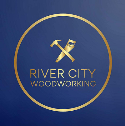 River City Woodworking branding graphic design logo ui