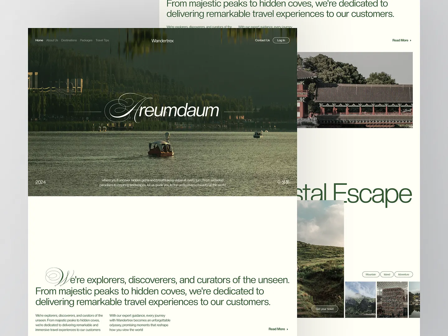 Explore the World: Stunning Travel Blog Website Design