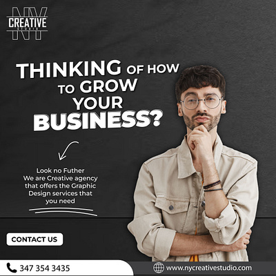 Grow Your Business branding brochures business design graphic design grow grow your business illustration logo ny creative studio typography ui ux vector