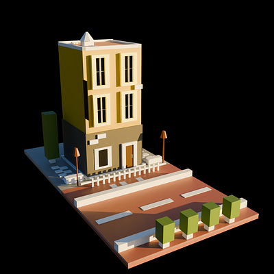 Simple Abstract Building - Blender 3d abstract blender cycles render render ui