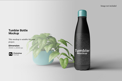 Tumbler Bottle Mockup realistic