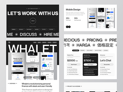 Web Agency Design agency clean design footer interface landing page minimal pricing ui ux web web agency web design website