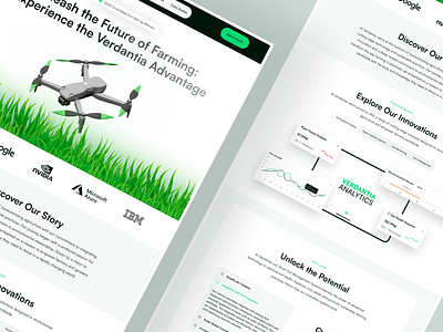 Verdanatia Landing agriculture clean dailyui futurism illustration landing minimal ui website