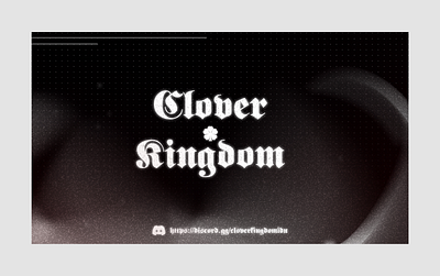 Clover Kingdom - Discord Server Banner Design graphic design