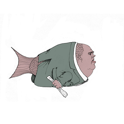 Big fish animalism digitalillustration illustration photoshop portrait