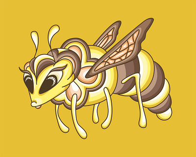 Vector bee art bee bee art bee doodle bee pattern bee vector colourful doodle honey honey bee illustration